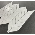 thumbnail image 5 of Thassos White Petal/Leaf Pattern Marble Mosaic Wall & Floor Tile - Case (10 Sheets), 5 of 7