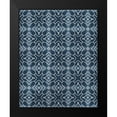 thumbnail image 2 of Kimberly, Allen 15x18 Black Modern Framed Museum Art Print Titled - Navy Pattern 2, 2 of 5