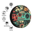 thumbnail image 4 of JUNZAN Collage Rétro Pop Art pour Housse de Pneu Protecteur de Roue pour Camion SUV Remorque Camping Rv Housses de Pneu-15 Pouces, 4 of 6