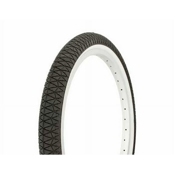 Tire Duro 20" x 1.95" Black/White Side. bike tire, lowrider bike tire, lowrider bicycle tire, bmx bike tire, cruiser bike tire
