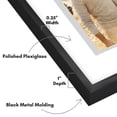 thumbnail image 5 of Americanflat 11x14 Picture Frame with Shatter-Resistant Glass Aluminum Floating Display Photo Float - Black, 5 of 9