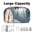 thumbnail image 3 of Pray Waterproof Oxford Fabric Storage Case with Charger Pouch, Small Portable Storage Box, and Cable Organizer Travel - 5.9x9.44x3.14 in, 3 of 6