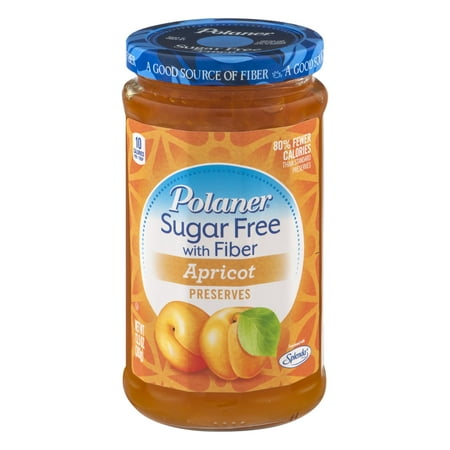 (3 pack) (3 Pack) PolanerÃÂ® Sugar Free with Fiber Apricot Preserves 13.5 oz. Jar