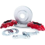 Alcon BKF1559BE11 347 x 36 mm Rotors 6-Piston Red Front Brake Kit for 2010 Alcon Plus Ford F-150