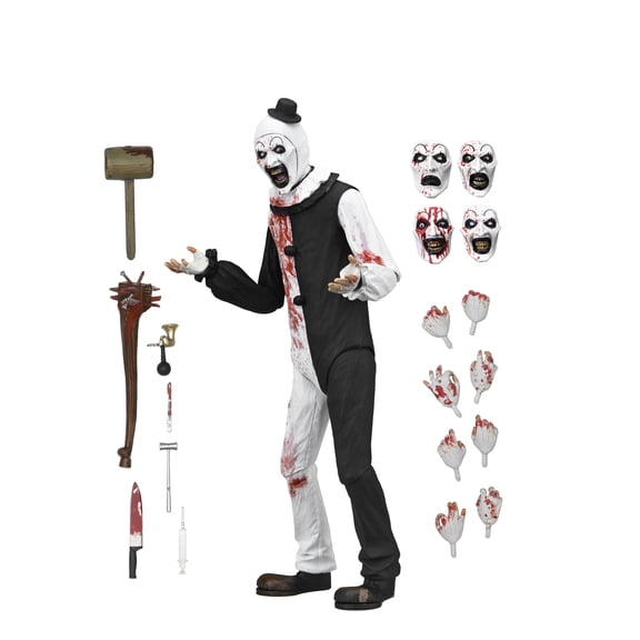 NECA - Terrifier 2 - 7" Scale Action Figure - Ultimate Art the Clown (Blood Splattered)