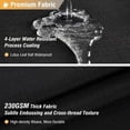 thumbnail image 5 of Zrodlmo Linen Textured Cloth Shower Curtain with hooks,Water-Repellent Washable Bathroom Curtain, 72" x 72", Black, 5 of 7