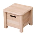 thumbnail image 4 of Reposapiés de madera con cajón reposapiés para habitaciones pequeñas en la mesita de noche 30cmx30cmx25cm, 4 of 9