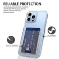 thumbnail image 3 of Protective Phone Case for iPhone 13 Wallet Case Card Holder Slot Clear Flexible TPU Skin Cover for Apple iPhone 13 Pro Max, 3 of 7