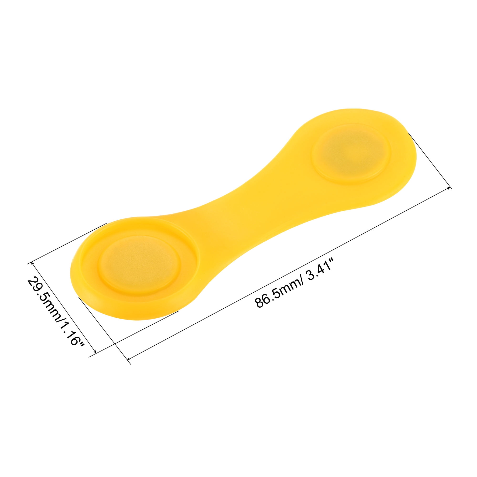 Unique Bargains Golf Hat Clip, Silicone Cap Clamp with Magnetic Ball Marker Holder Yellow