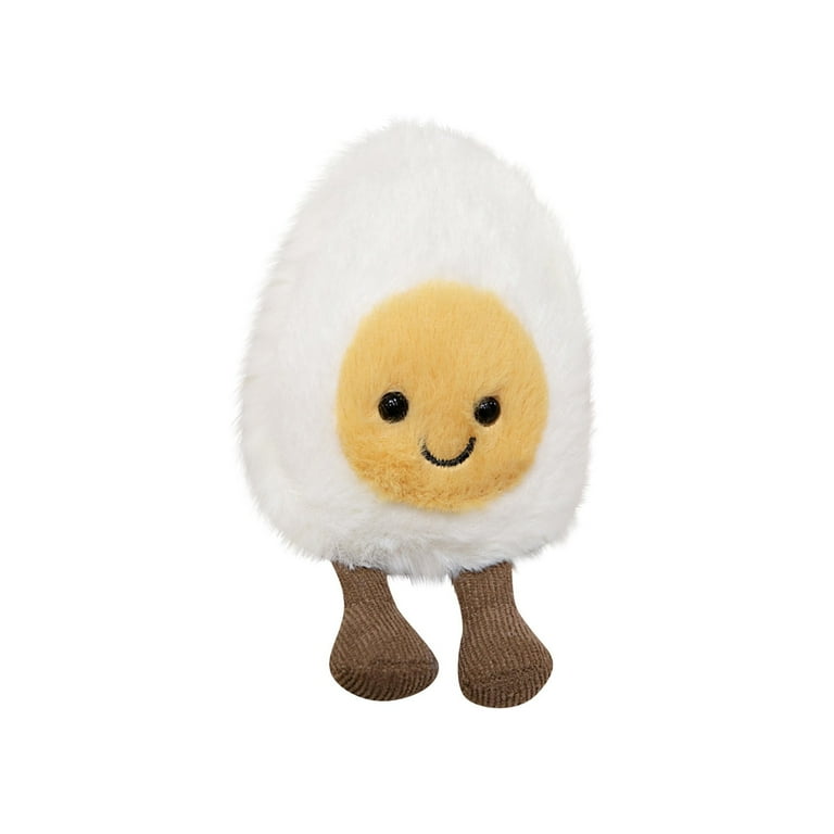 Egg Plush Plush Toy Stuffed Animals Stuffed Toys Best Gifts Boiled Egg Plush Stuffed Animals for Kids Soft Cute Plush Toys for Baby Girl and