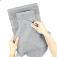 thumbnail image 5 of Everyday Home by Trident 6 Pc Bath Towel Set, 100% Cotton, Plush, Absorbent, Soft Comfort Bathroom Towels, 2 Bath Towels (27x54 in), 2 Hand Towels (16x26 in), 2 Washcloths (12x12 in), Silver, 5 of 12