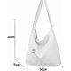 thumbnail image 2 of Hobo Bag, Women's Canvas Handbag Crossbody Bag Beach Bag Simple Shoulder Bag Ladies Large Cotton Tote Handbag Girls Shopping Bag for Travel Daily Use, 2 of 4