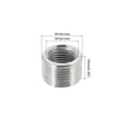 thumbnail image 2 of Unique Bargains M14 Male to M10 Female Adapter 10mm Long Sleeve Reducer Thread Reducing Nut Insert 10 Pack, 2 of 5