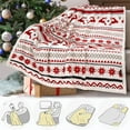 thumbnail image 4 of kladzum Double Thickened Christmas Throw Blanket Deer Bells Decorations Print Blankets Soft Cozy Throw Blanket 59"x39" Fuzzy Warm Christmas Blanket Holiday Gifts Bedroom Office Dormitory, 4 of 7