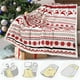 thumbnail image 4 of Christmas Deer Bells Geometric Print Double Thickened Bedroom Sofa Cover Blanket, 4 of 7
