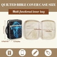 thumbnail image 5 of FOR U DESIGNS Lion Cross Pattern Bible Cover Case Quilted Bible Carrying Case Multifunctional Church Bag Bible Protective Bible Carrier Tote Bag Christian Gifts, 5 of 7