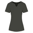 thumbnail image 7 of Plus Size Tees For Women V Neck Short Sleeve Built In Bra Pullover Tops Summer Casual Loose Basic T Shirts (XL, Gray), 7 of 7