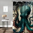thumbnail image 2 of Orinice WODEJIA Creative Octopus 3D Printed Polyester Bathroom Blinds Set Bathroom Shower Curtain Set Bathroom Accessories, Beautiful Wide Fabric Bathroom 36x72, 2 of 7