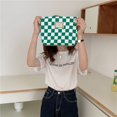 thumbnail image 4 of Student Stationery Bag Casual Zipper Pouch Wallet Makeup Bags Large Capacity Makeup Bags Women Toiletry Bag Korean Storage Bags Travel Organizer Checkerboard Cosmetic Bags PINK LEOPARD, 4 of 8