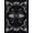 Black Gray, Pattern 2, variant on ODIKA 8'x10' Washable Area Rug Snake Witchy Moody Whimsical Frame Moth Witch Themed Carmel Gothic Flowing for Dining Room, Large Office, Lounge, Non-Slip Chair-Friendly Mat
