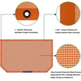thumbnail image 4 of Shadeidea Jeep Wrangler Sunshade JK Unlimited (2007-2018) 2 Door and 4 Door Front-Orange Mesh Screen Sunshade SAHARA RUBICON SPORT S Top Cover UV Blocker with Grab Bag-10 Years Warranty, 4 of 7