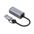 thumbnail image 2 of Adaptador Ethernet USB tipo C de doble cabezal, tarjeta de red USB tipo C a RJ45 de 1000 Mbps para computadoras de escritorio y portátiles., 2 of 8