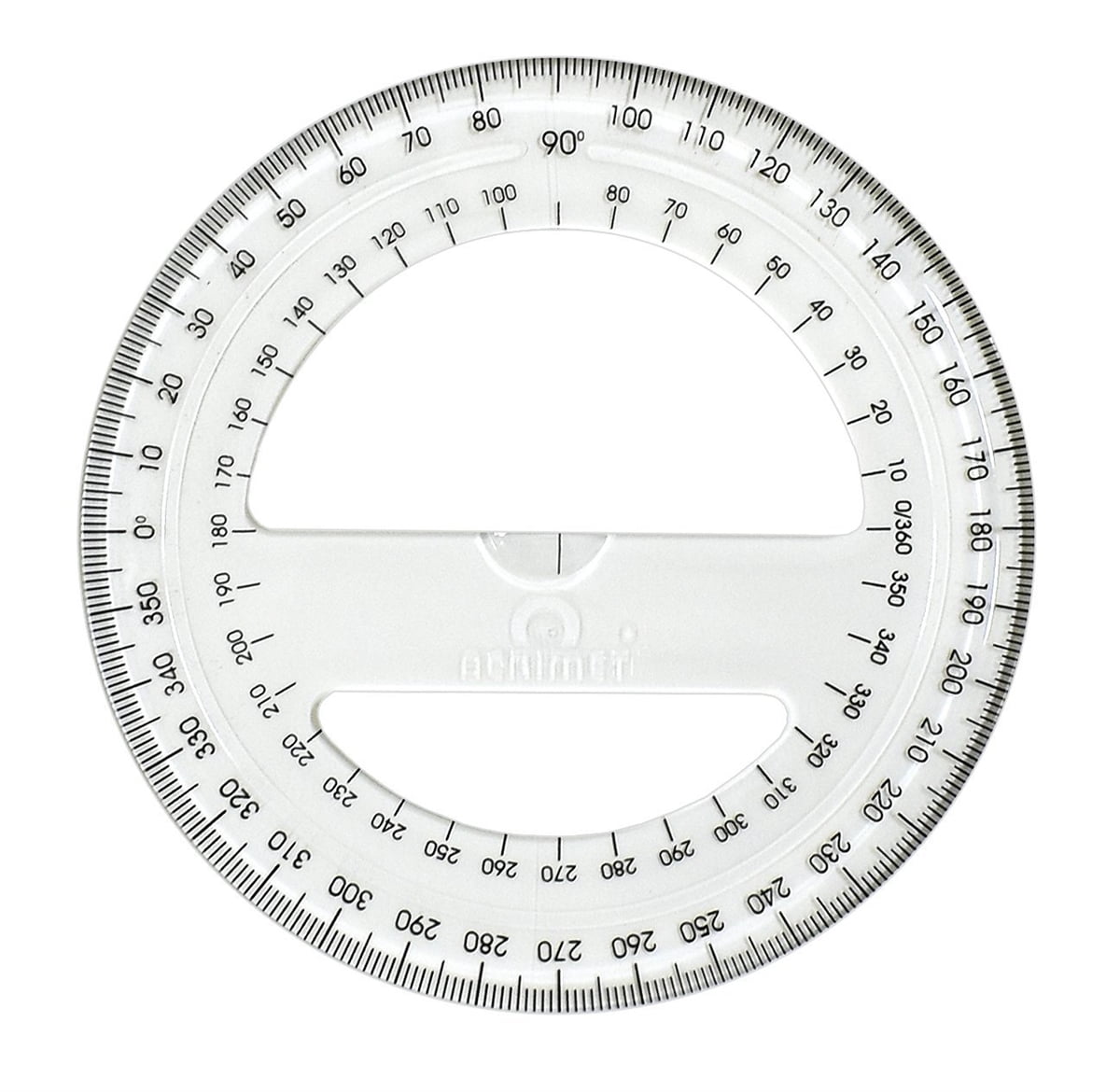 Angle Ruler Rotation 360 Degree Measurement Ruler Protractor Office Supplies 1PCS Cost-effective and Good Quality Practical Processed