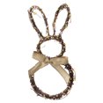 thumbnail image 1 of Couronne en Rotin de Pâques en Forme de Lapin, 1 of 1