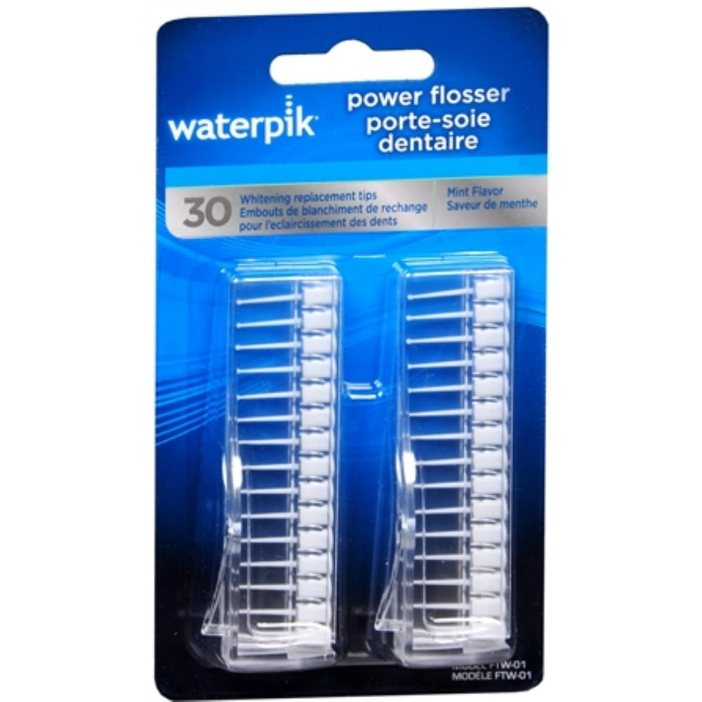 Waterpik Power Flosser Whitening Replacement Tips Mint Flavor FTW01 30