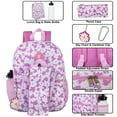 thumbnail image 6 of 6 in 1 Females Backpack with Matching Lunch Bag, Pencil Case, Water Bottle, Keychain & Accessories in Pink Daisies, 6 of 11