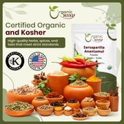 Organic Way Sarsaparilla / Anantamul Powder (Hemidesmus Indicus) Powder - Organic & Kosher Certified | Raw, Vegan, Non GMO & Gluten Free | USDA Certified (1/4LBS / 4Oz)