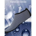 thumbnail image 5 of Luxtrada Womens and Mens Water Shoes Quick-Dry Aqua Strip Socks Barefoot Beach Socks for Outdoor Beach Swim Surf Yoga Exercise "Gray, M", 5 of 8