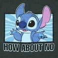thumbnail image 2 of Disney Stitch T-Shirt Men's How About No Blue Alien Adult Tee, 2 of 5