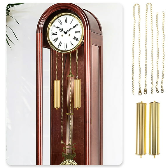 COMPUKAS Metal Decorative Hammer Floor Clock 1 Set 27.6x0.6x0.1in