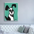 thumbnail image 5 of Epic Graffiti 'Dog on Teal' by Irena Orlov, Canvas Wall Art, 40"x54", 5 of 8