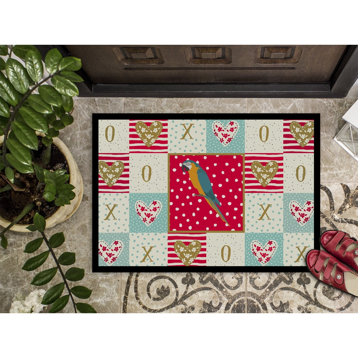 Macaw Love Door Mat