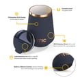thumbnail image 4 of RTIC 12 oz Ceramic Lined Insulated Happy Hour Wine Tumbler, Leak Resistant Lid, Soft-Touch Exterior, Dark Midnight Dust, 4 of 9