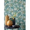 thumbnail image 5 of Advantage Saura Teal Frond Wallpaper, 5 of 5