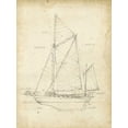 thumbnail image 2 of Harper, Ethan 15x18 White Modern Wood Framed Museum Art Print Titled - Sailboat Blueprint V, 2 of 4
