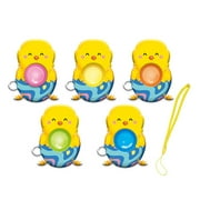 Hxroolrp 5PCS Easter Push Fidget Toy Decorative Pendant Bubble Sensory Toys For Anxiety And Stress Relief Toy, Fidget Toys