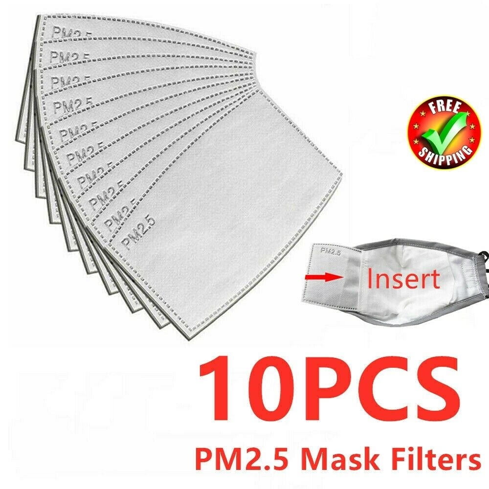 Activated Carbon Sport Face Mask 5 Layer Filters Cycling Pollution 5 10 Pcs 