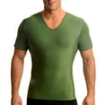thumbnail image 6 of INSTA SLIM Mens Compression Short Seeve V-Neck Shirt, Color: Royal, Size: M (VA0001-ROY-M), 6 of 15