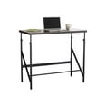 thumbnail image 6 of Safco Standing Height Adjustable Desk, Walnut/Black Office Desk, Gaming Station, Craft Table, 6 of 8
