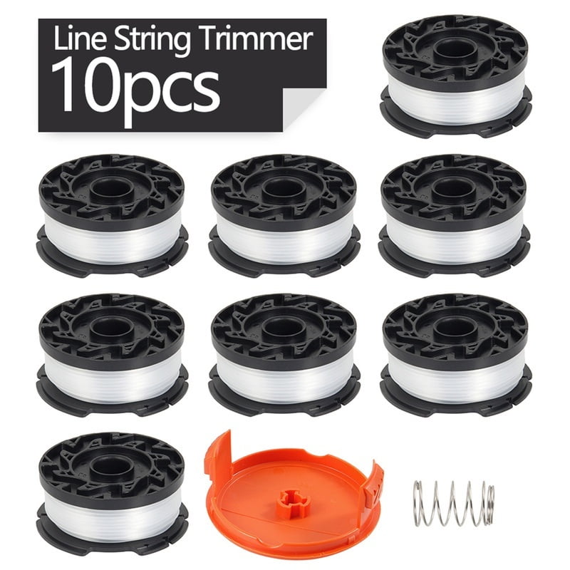 3 TUU String Trimmer Replacement Spool Line Compatible with Decker String Trimmer Cordless Trimmer Black Spool Line 
