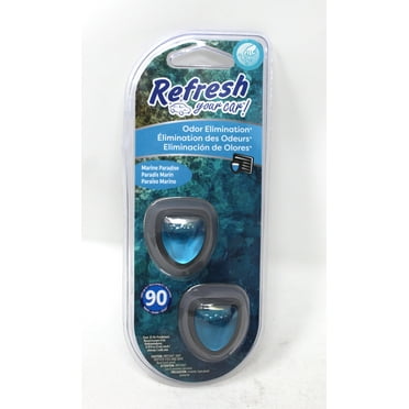 Refresh Your Car Odor Elimination Marine Paradise 2 Count