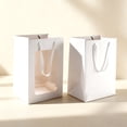 thumbnail image 5 of Unique Bargains 1 Pc Gift Bags Handheld Gift Packaging Medium White, 5 of 5