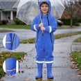 thumbnail image 6 of Frostluinai Little Boys Toddler Girls One Piece Rain Suit Full Body Waterproof Coverall with Dual Zippers Reflective Strip for Toddlers 1-8 Years, 6 of 6