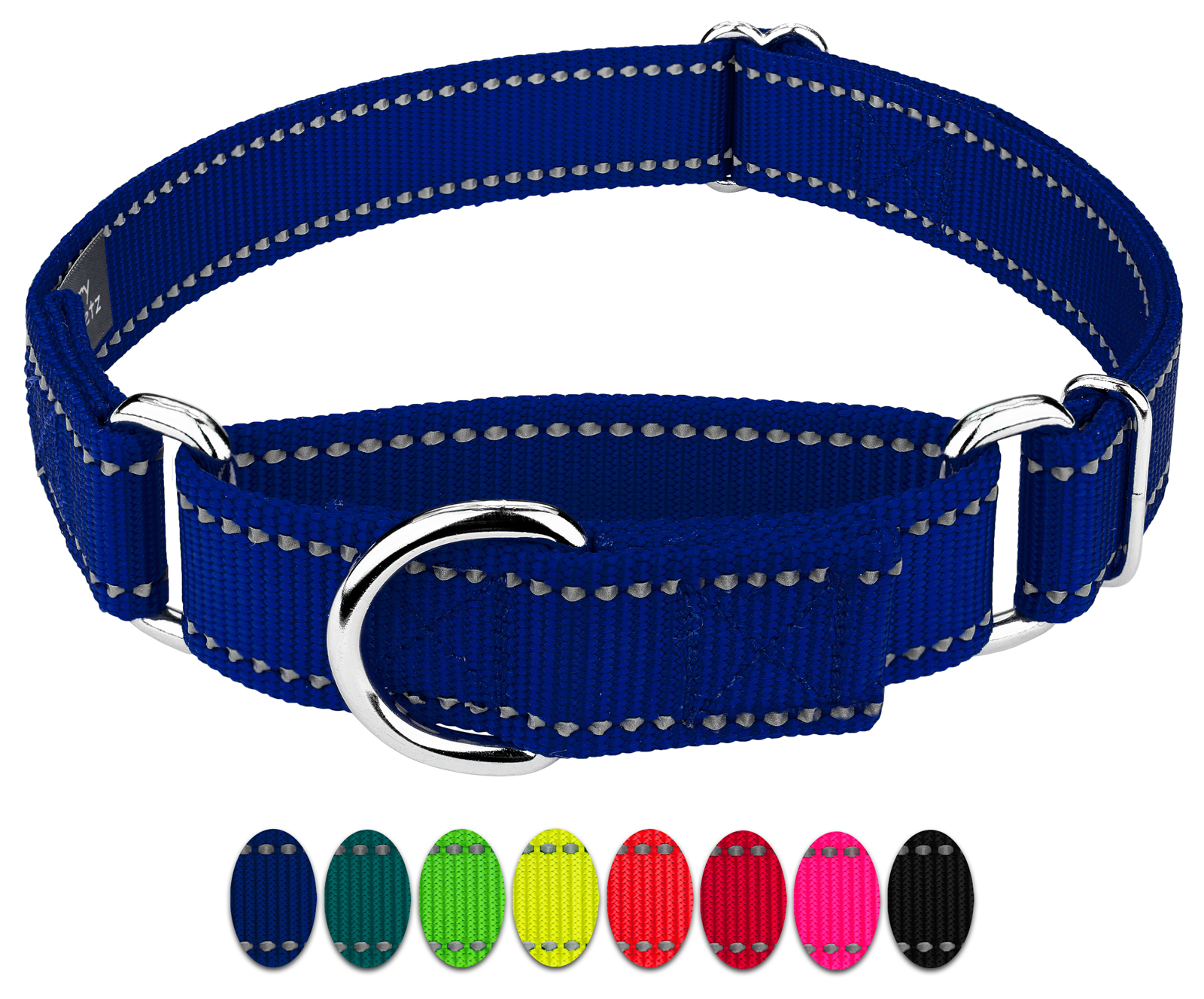 Country Brook Petz Royal Blue Reflective Martingale Collar photo 2
