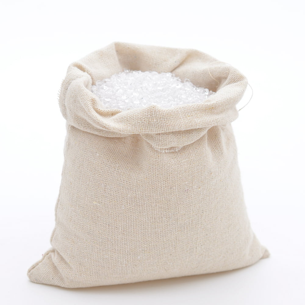 3PCS Reusable Jute Burlap Sacks Cereals Potato Gunny Storage Bag 30*40cm 