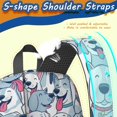 thumbnail image 5 of Mixed Breed Dog White Pattern 17" School Backpacks for Teens,Waterproof Oxford Fabric,S-Shape Padded Straps for School,Travel,Hiking,Camping, 5 of 6